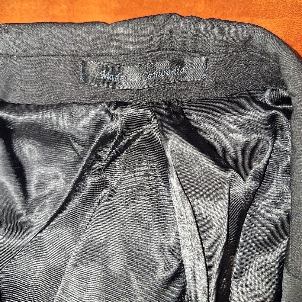 Calvin Klein Black Suit Jacket Blazer 42 Long - Picture 6 of 12